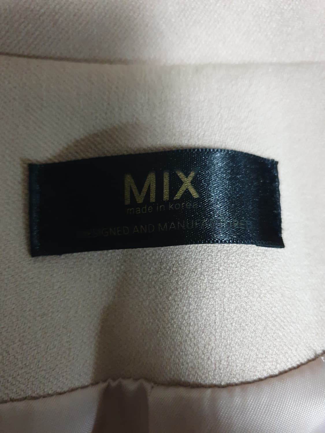 MIX 울100% 핸드메이드 블레이저 자켓 아이보리 (M) 상품이미지2