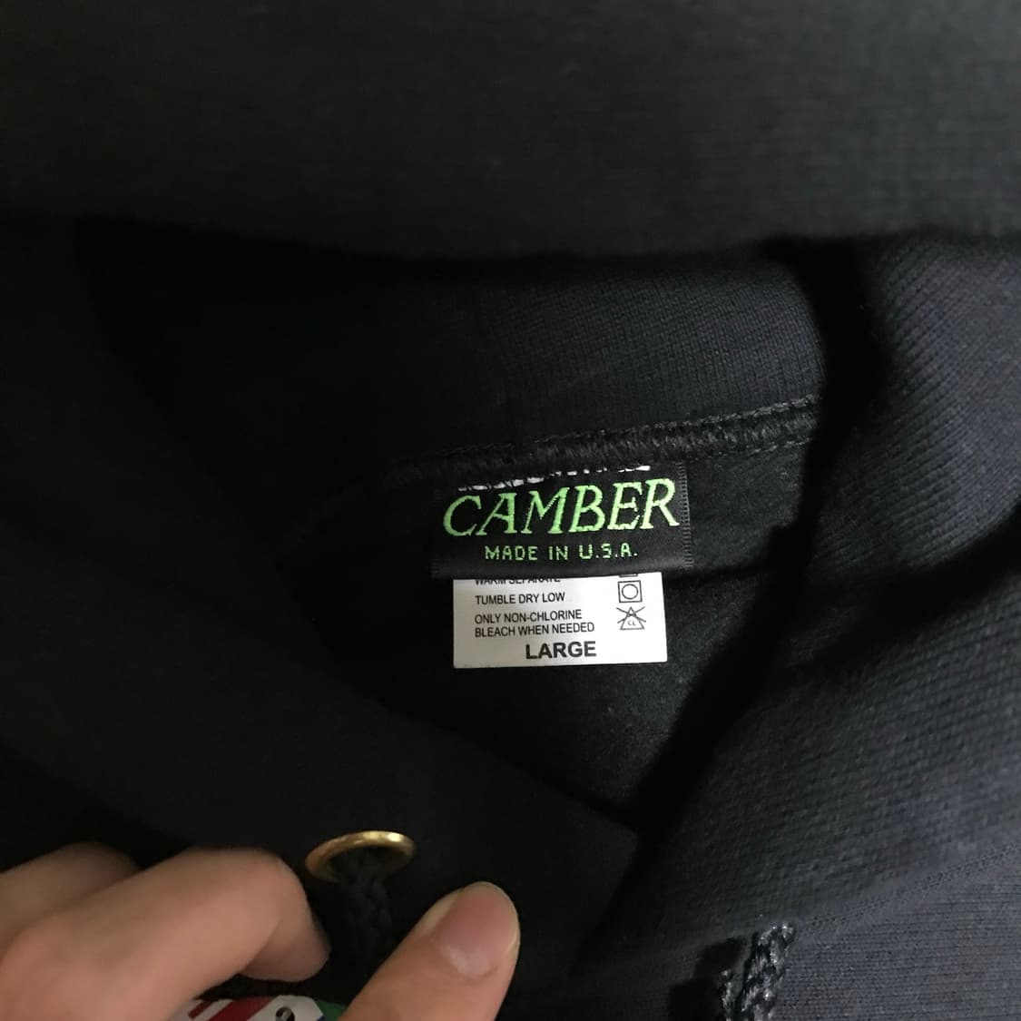 Camber 캠버 후드티 블랙 L 상품이미지4