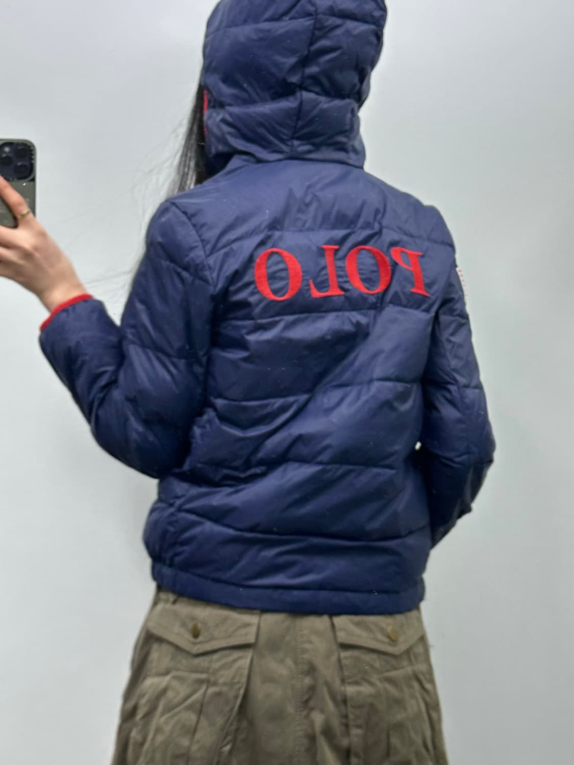 폴로 랄프로렌 성조기 네이비 푸퍼 패딩 상품이미지2