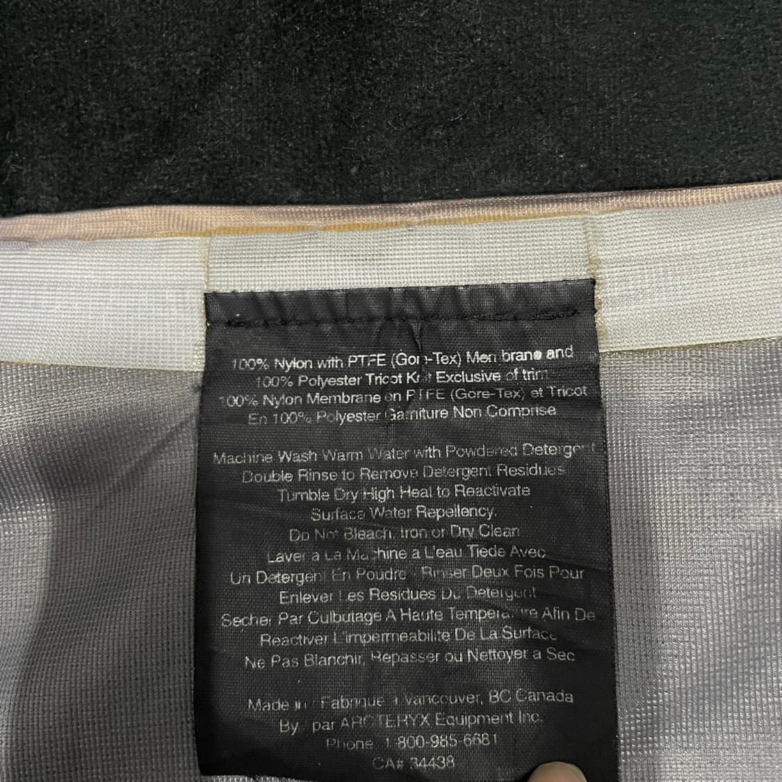 [M] 아크테릭스 90s 세타AR 고어텍스XCR 바람막이 자켓 1849 상품이미지6