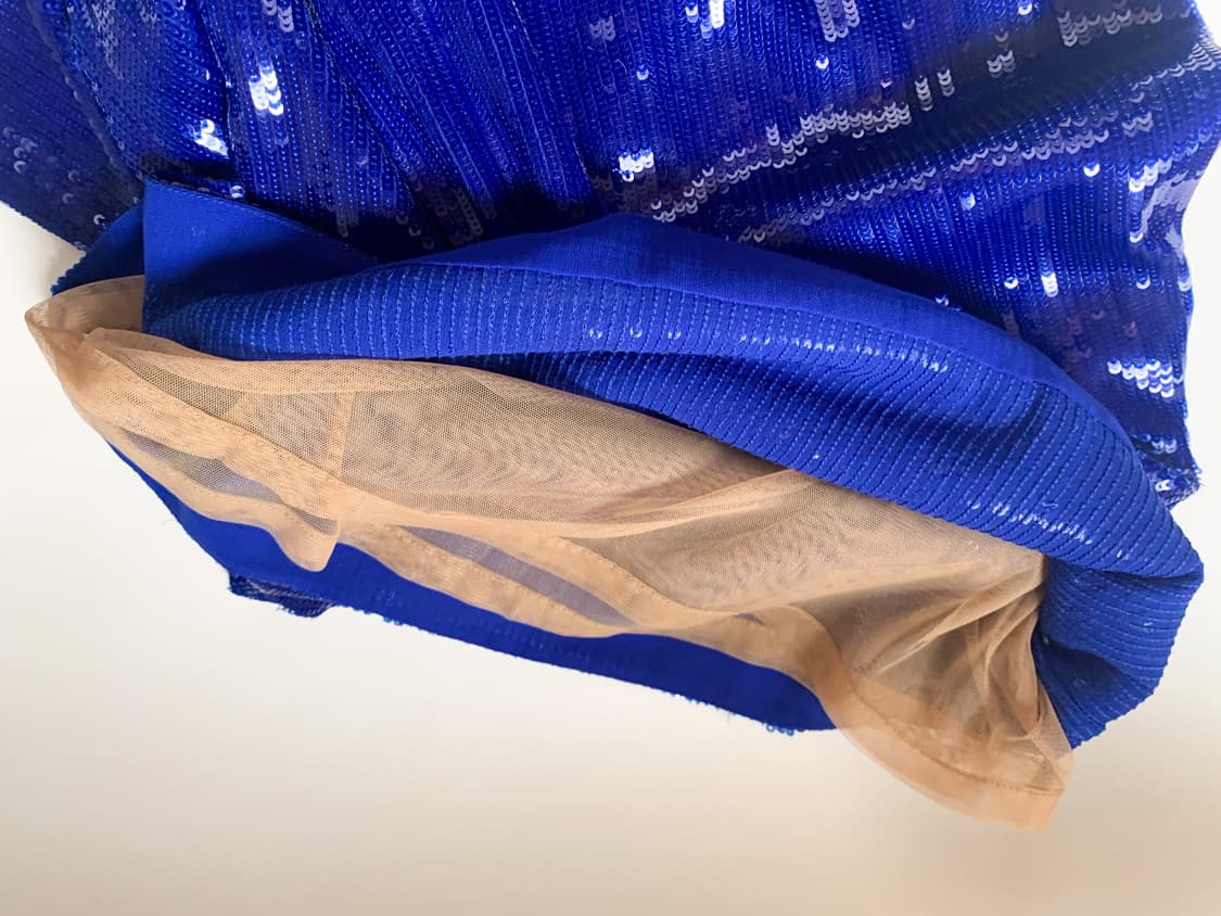 MSGM 블루 시퀸 스팽글 여성 반팔 티셔츠 S사이즈 상품이미지8