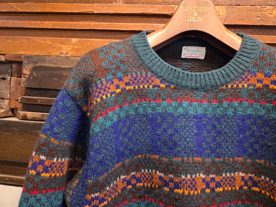 90'S 베네통 셔틀랜드울 니트 상품이미지5