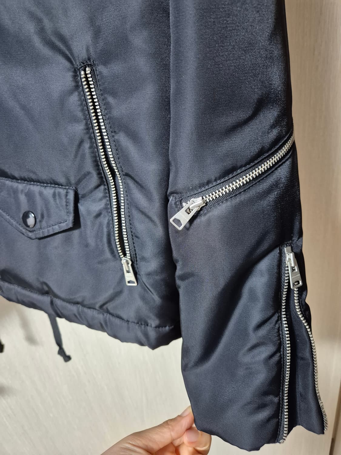 올세인츠 라이더 누빔자켓  봄버 자켓  경량패딩 남성 S 상품이미지4