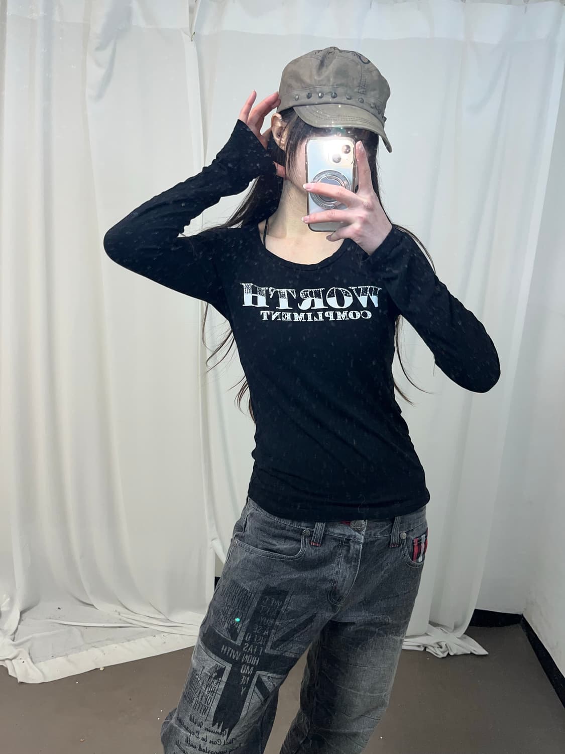 Egoist 블랙 슬림핏 롱슬리브 상품이미지1