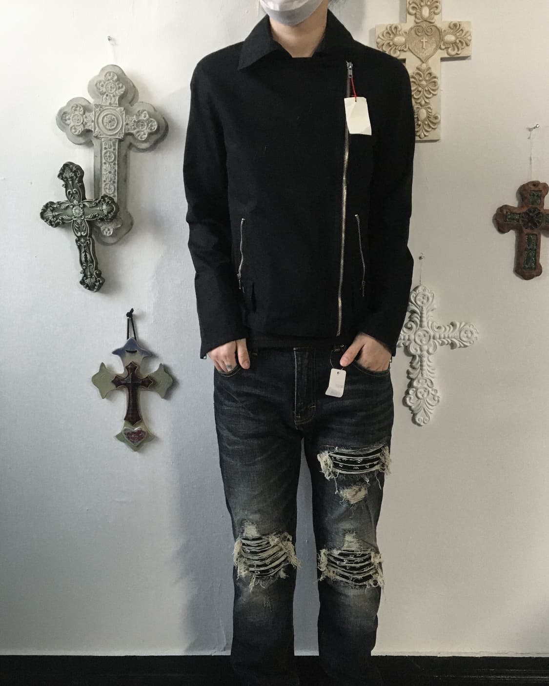 Belted rider jacket 상품이미지1