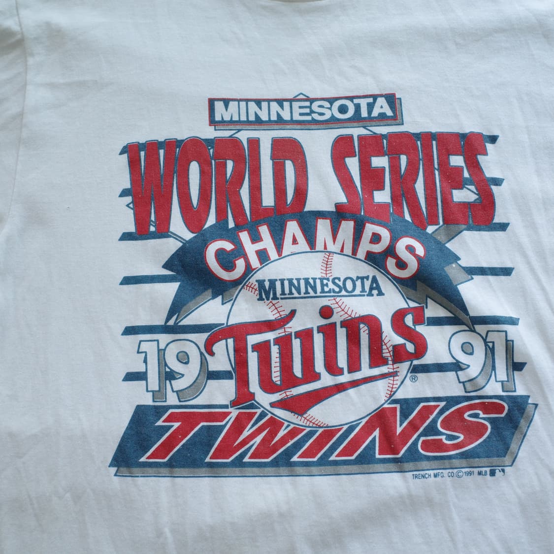 90s 미네소타 트윈스 월드시리즈 싱글스티치 티셔츠 상품이미지2