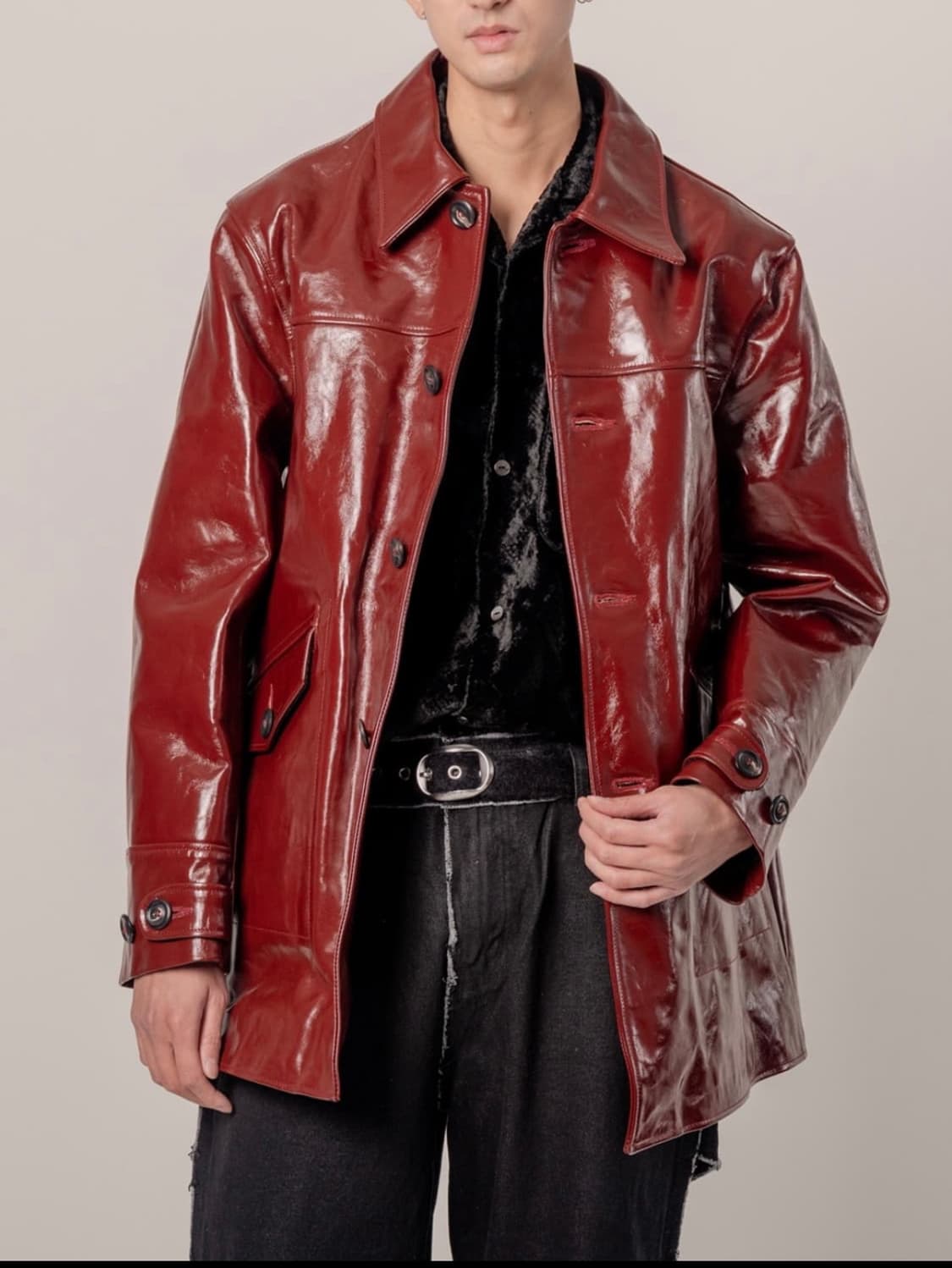 아워레가시 부타 레더 코트 상품이미지3