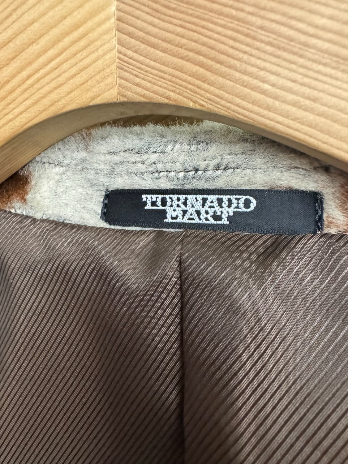 토네이도 마트 카우 패턴 블레이저 가죽자켓 상품이미지3