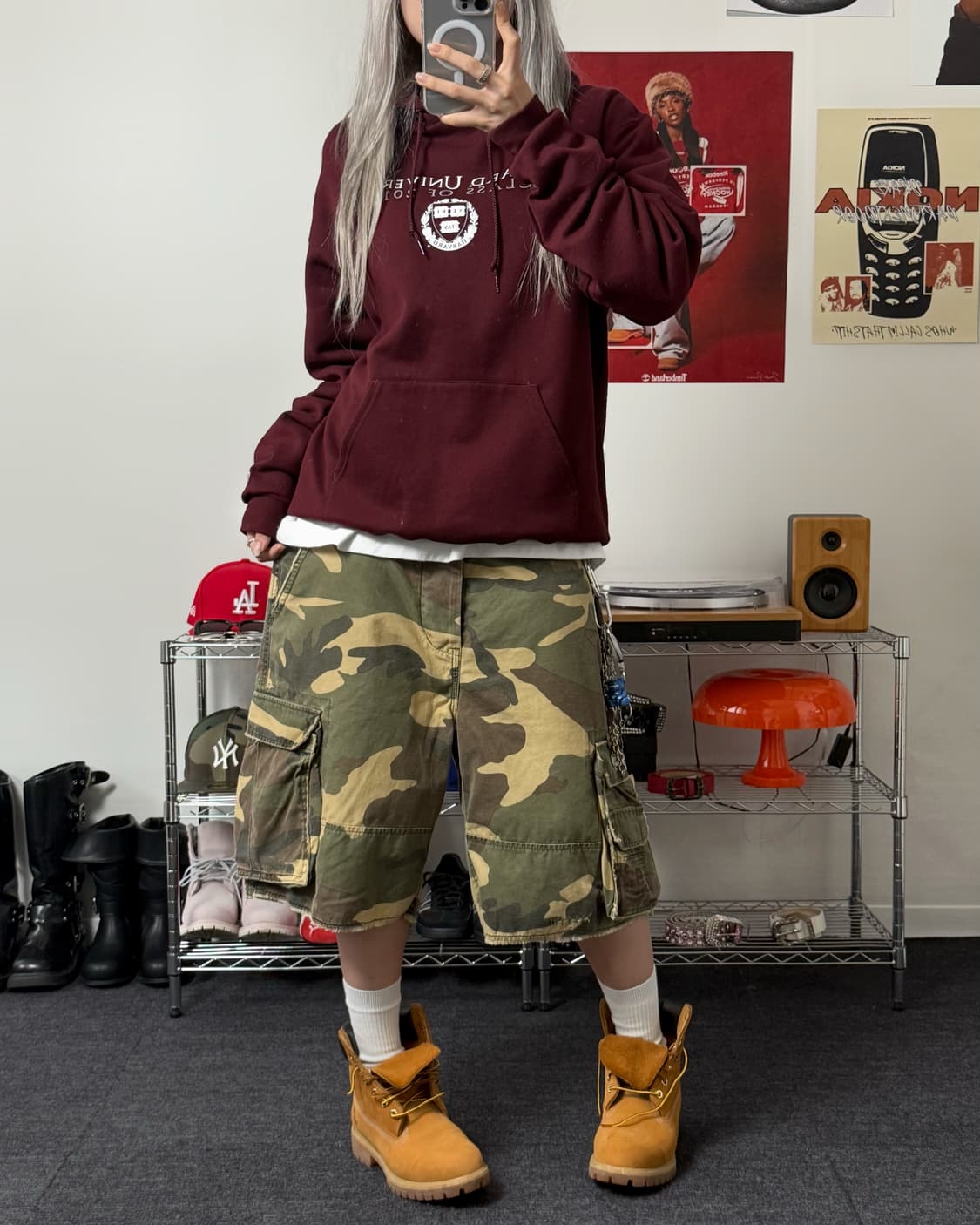 아베크롬비 00s 카모 버뮤다 팬츠 상품이미지3