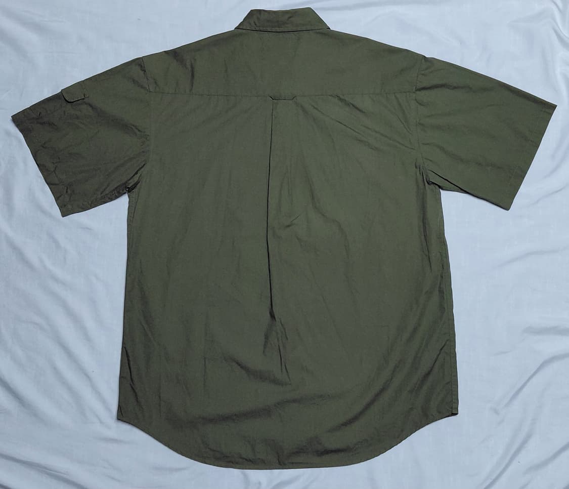 [L] B.D.W 바디웨이브 밀리터리 패치 워크 셔츠 카키 (빈티지) 상품이미지7