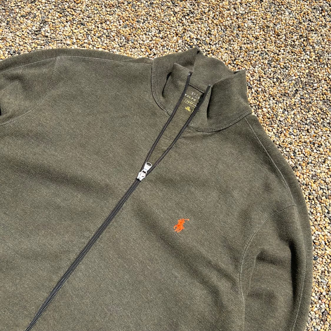 폴로 (POLO RalphLauren) 카키 니트 집업 상품이미지2