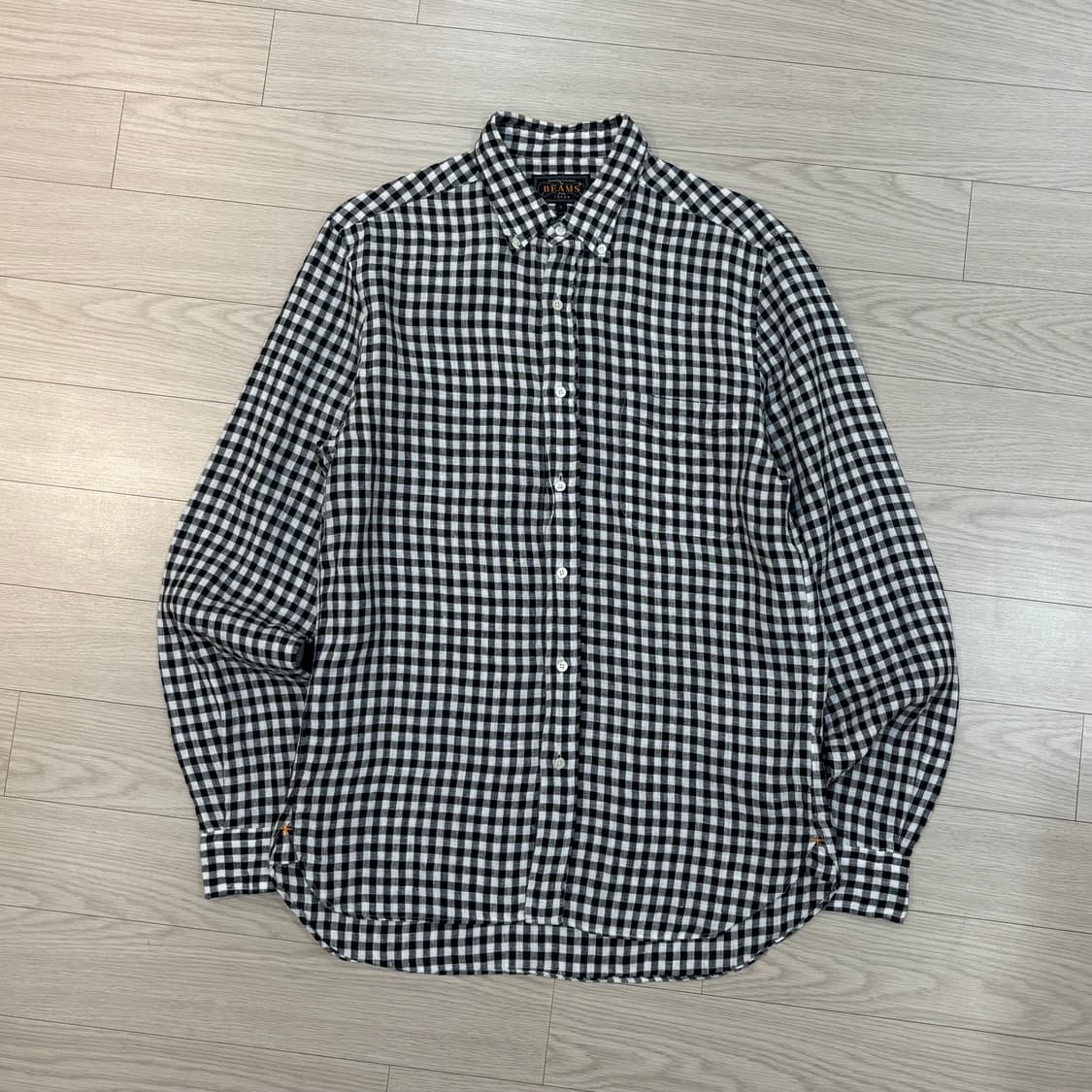 Beams Plus Linen Check Shirt 빔즈 린넨 셔츠 상품이미지1