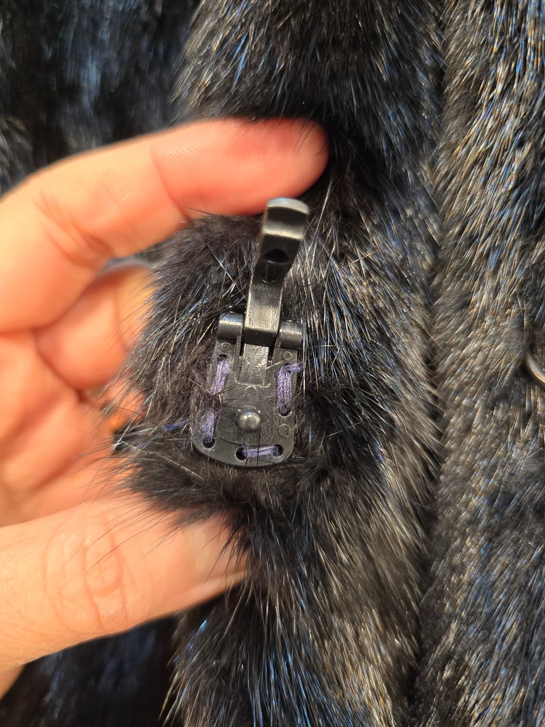 밍크 코트 블랙 S (55) 상품이미지9