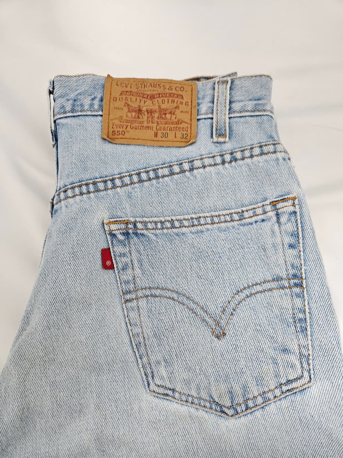 90s 리바이스 550 빈티지 데님팬츠 청바지 오렌지탭 30x32 상품이미지2