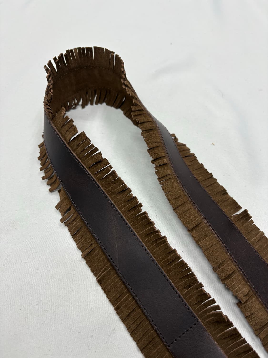  빈티지 웨스턴 컨트리 레더 프린지 벨트 상품이미지4