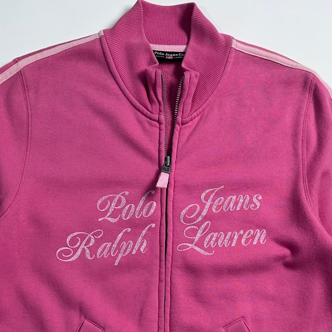 폴로 진스 핑크 스웻 집업 상품이미지2