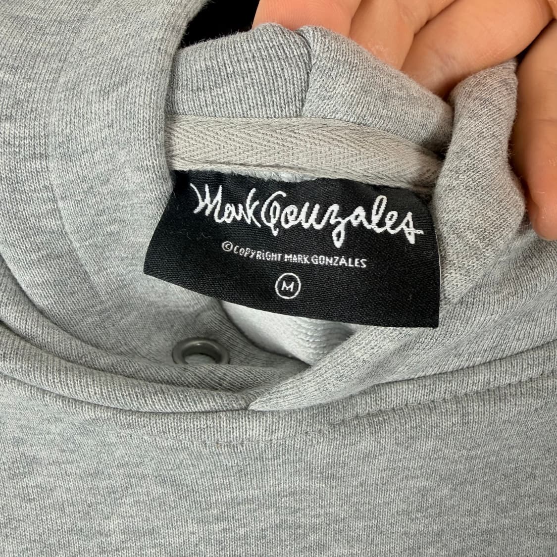 (M) 마크곤잘레스 로고 후드 티 그레이 상품이미지3