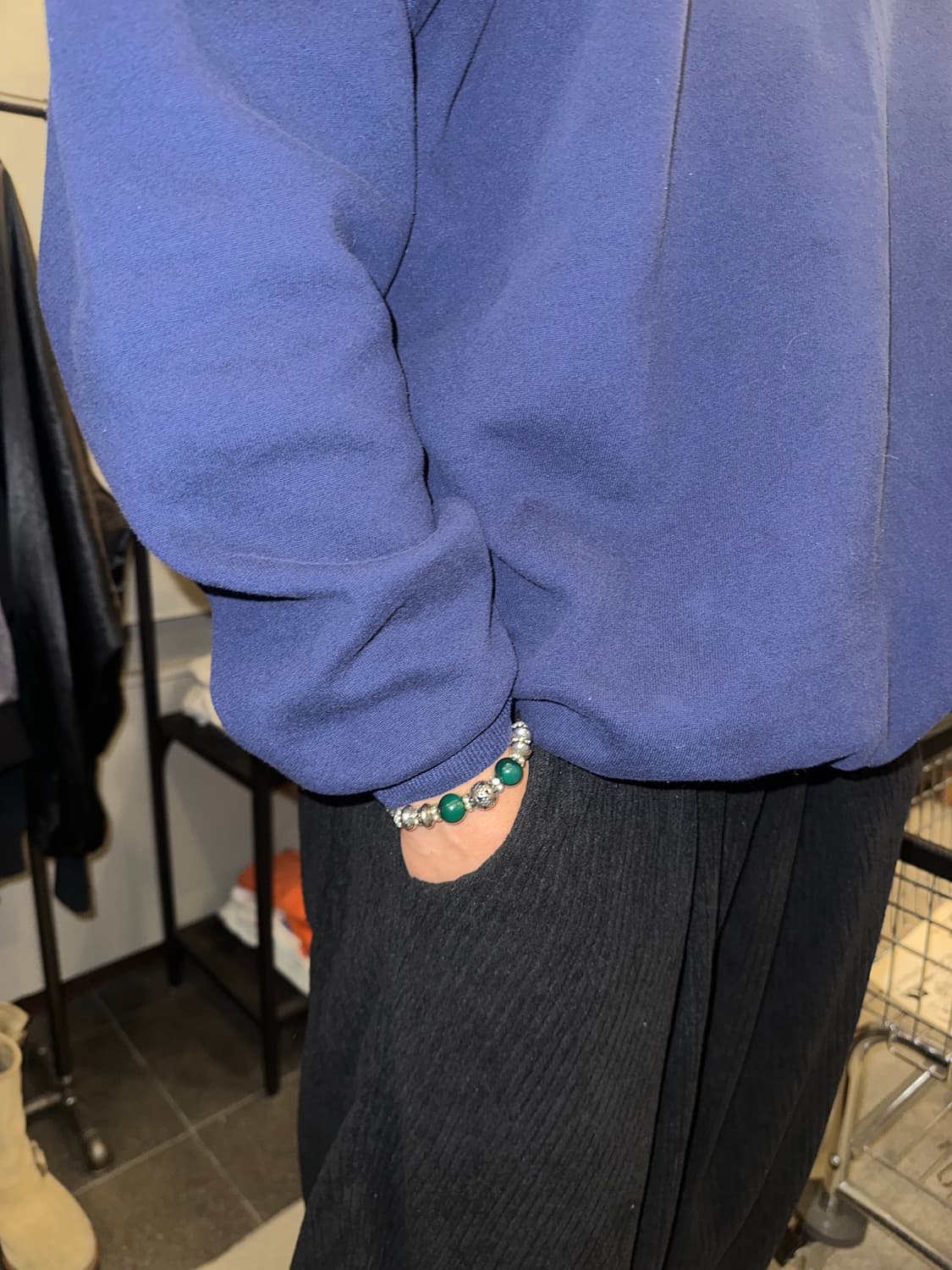 90’s Russell Athletic plain navy sweat 상품이미지5