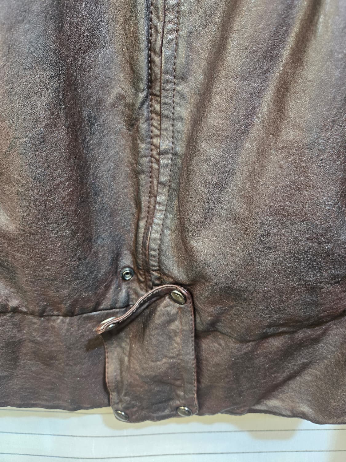 도호 양가죽 브라운 자켓 상품이미지4