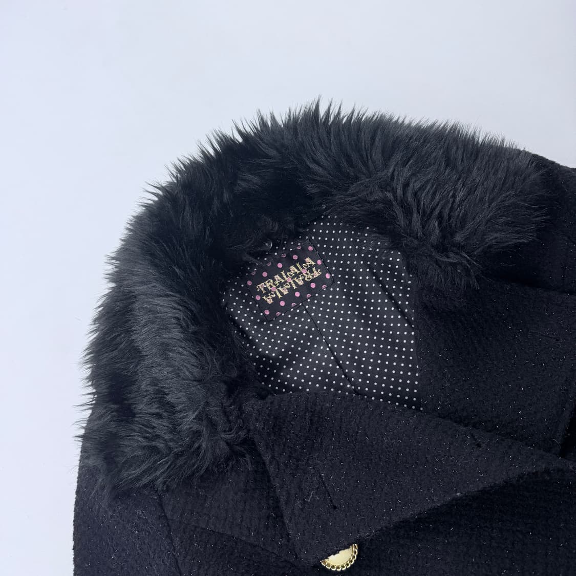 트랄라라 tralala 블랙 퍼코트 핀터레스트 펄감(O) 상품이미지3