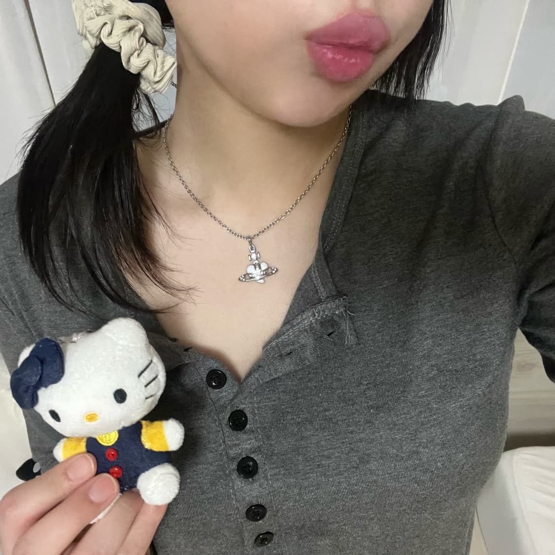 비비안웨스트우드 디아망떼 화이트 목걸이 상품이미지10