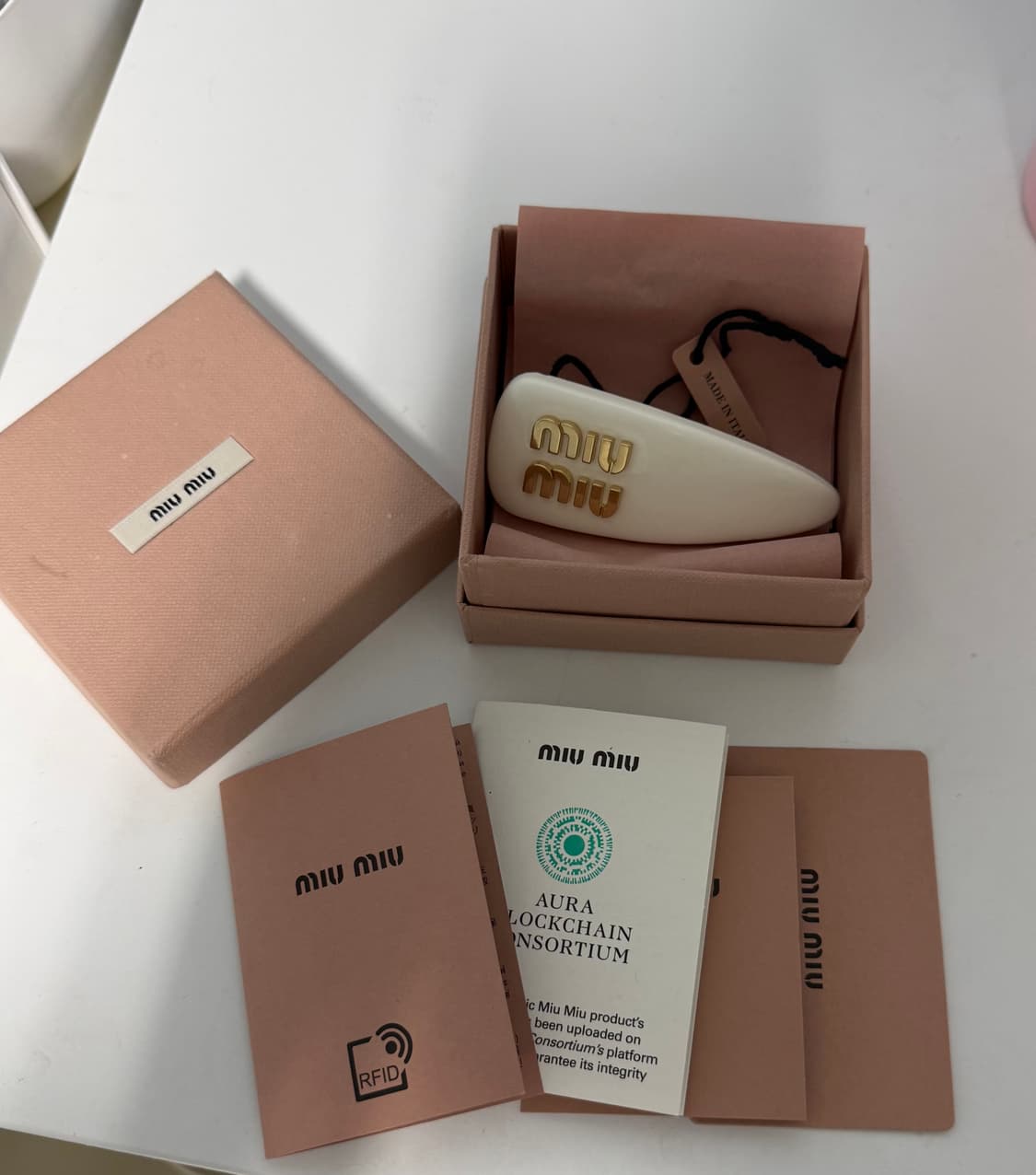 미우미우 헤어핀  상품이미지2