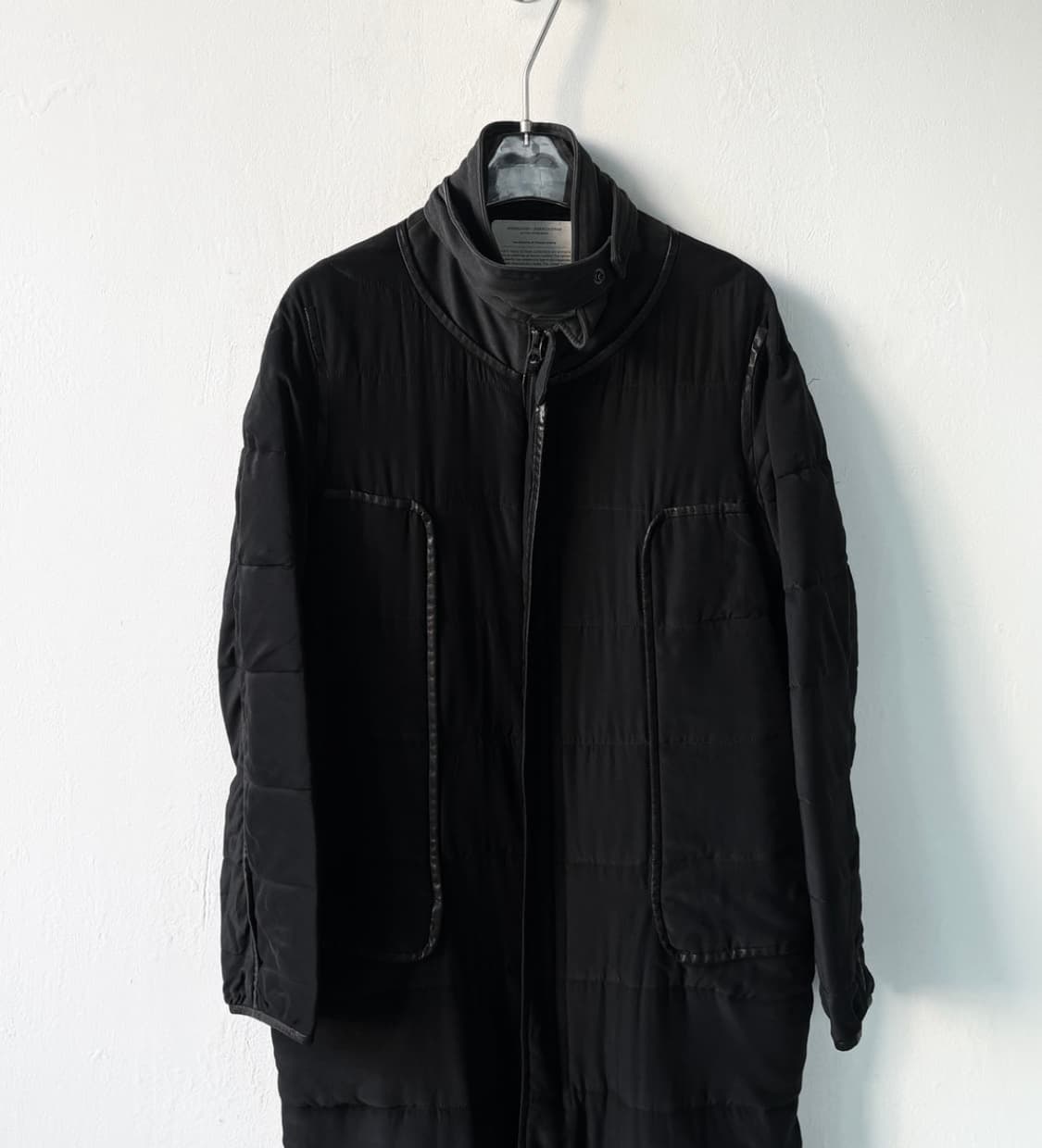 언더커버 실크 레더 코트 상품이미지1