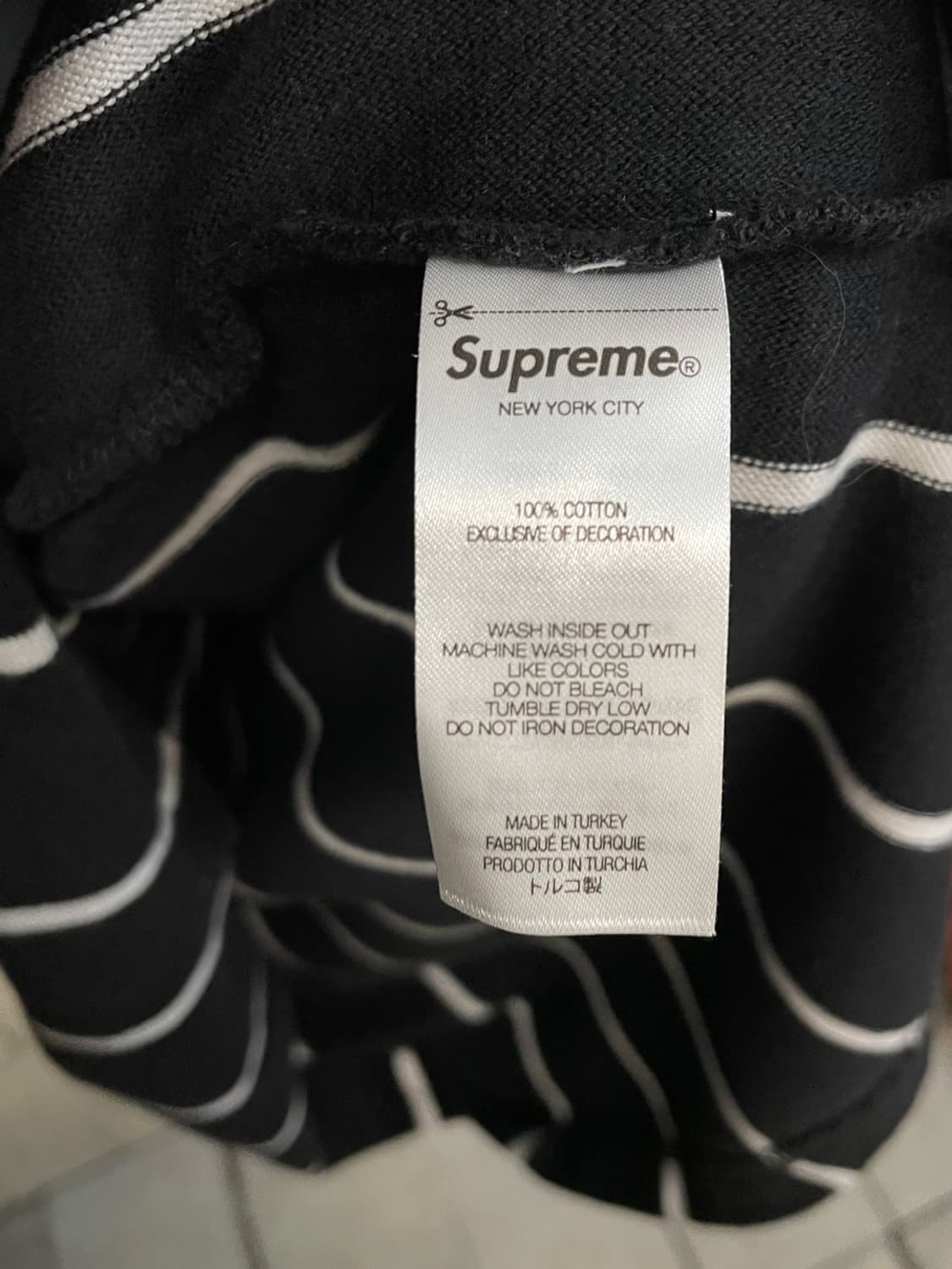 슈프림 스트라이프 래글런 롱 슬리브 상품이미지6