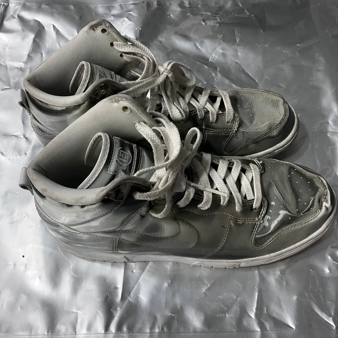 나이키덩크 하이 silver 상품이미지4