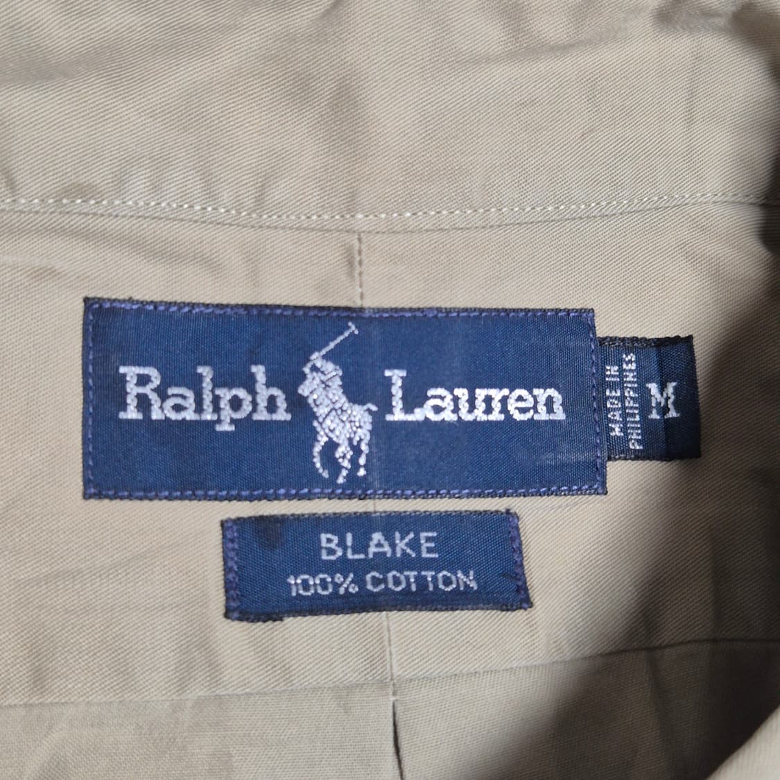 [M] 폴로 박스핏 블레이크 베이지 셔츠 -502 상품이미지3