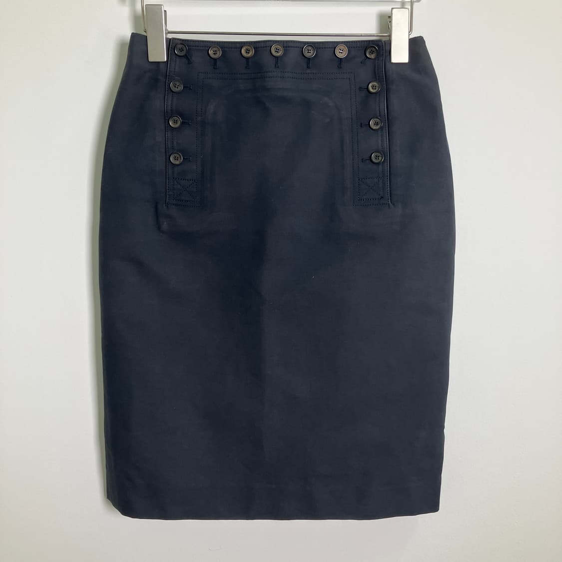 Celine 셀린느 버튼 코튼 미디스커트 40 상품이미지1