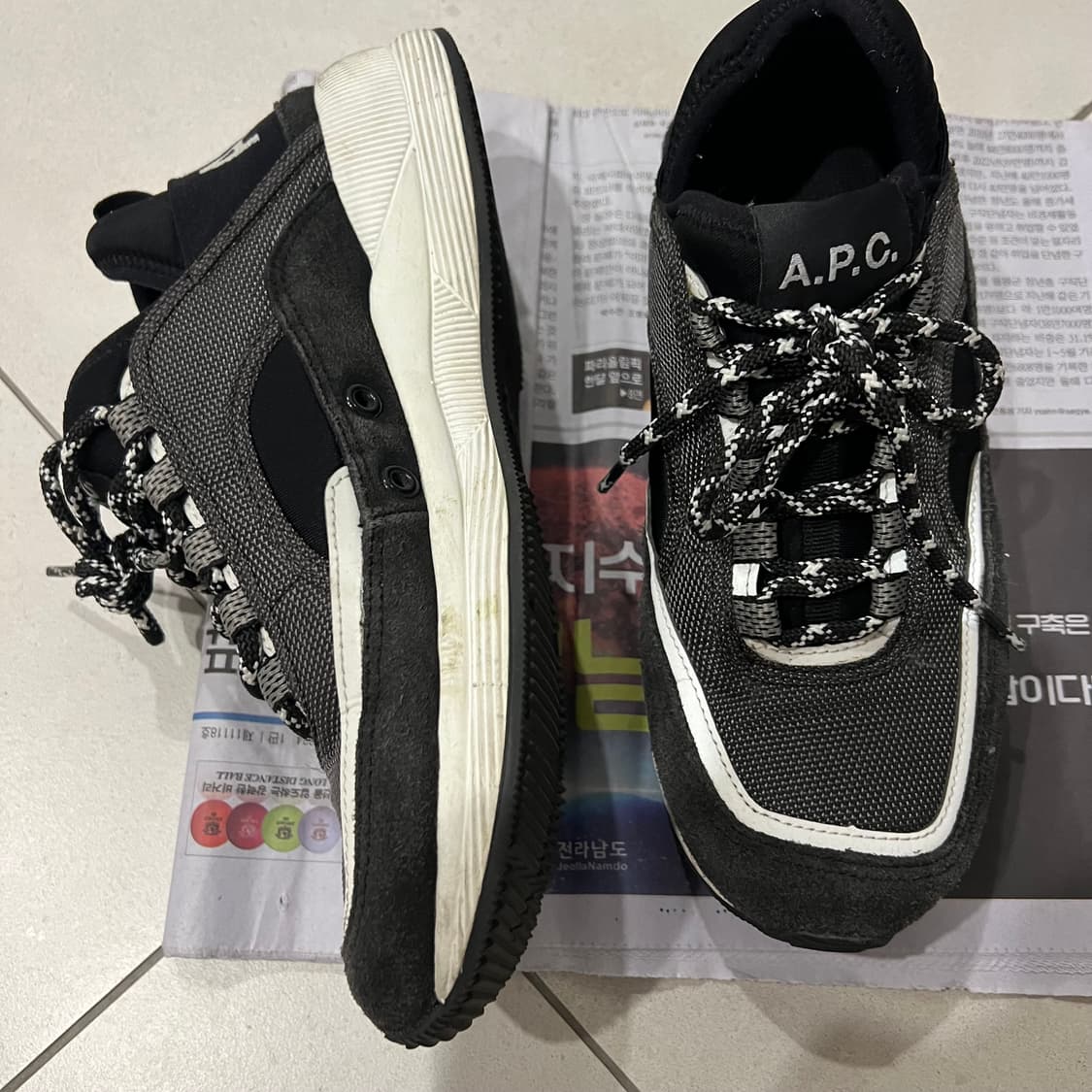 A.P.C. 아페쎄 런어라운드 스니커즈 240 EU 37 상품이미지2
