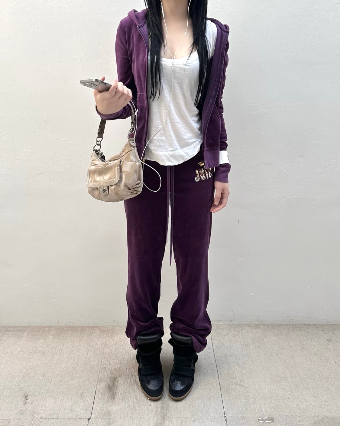 Juicy couture purple velvet set up“ 상품이미지4