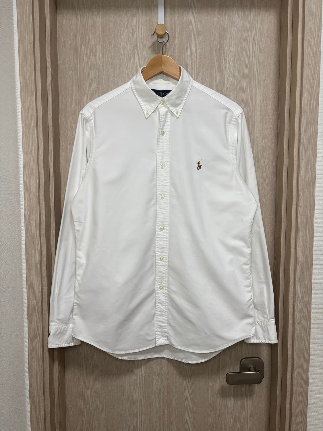 폴로 클래식핏 아이코닉 옥스포드 셔츠M/화이트 상품이미지2