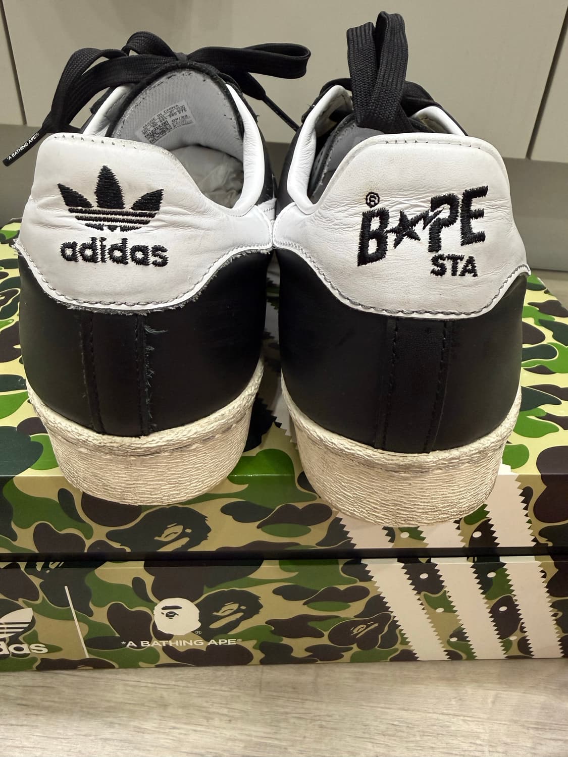 아디다스 베이프 슈퍼스타 285 블랙 상품이미지5