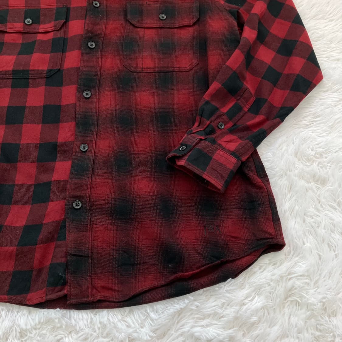 빈티지 JW앤더슨 유니클로 콜라보 체크 패턴 셔츠 754 y2k 스트릿 상품이미지7