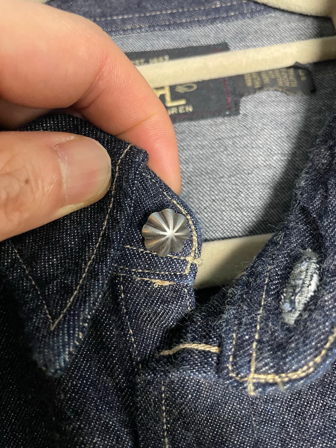 [L] RRL 데님 웨스턴 셔츠  상품이미지3