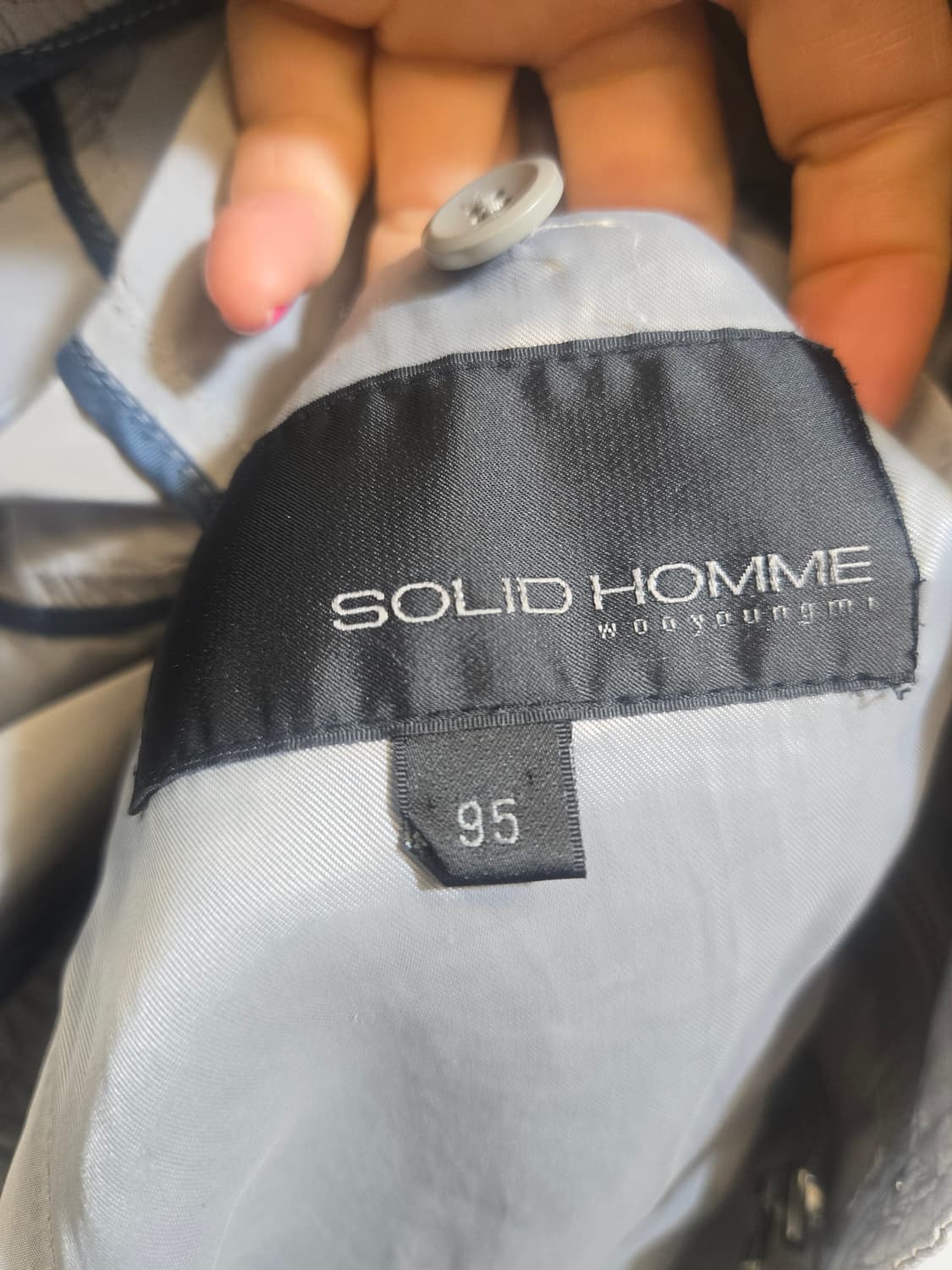 솔리드옴므 95 베이지 집업 자켓 상품이미지7