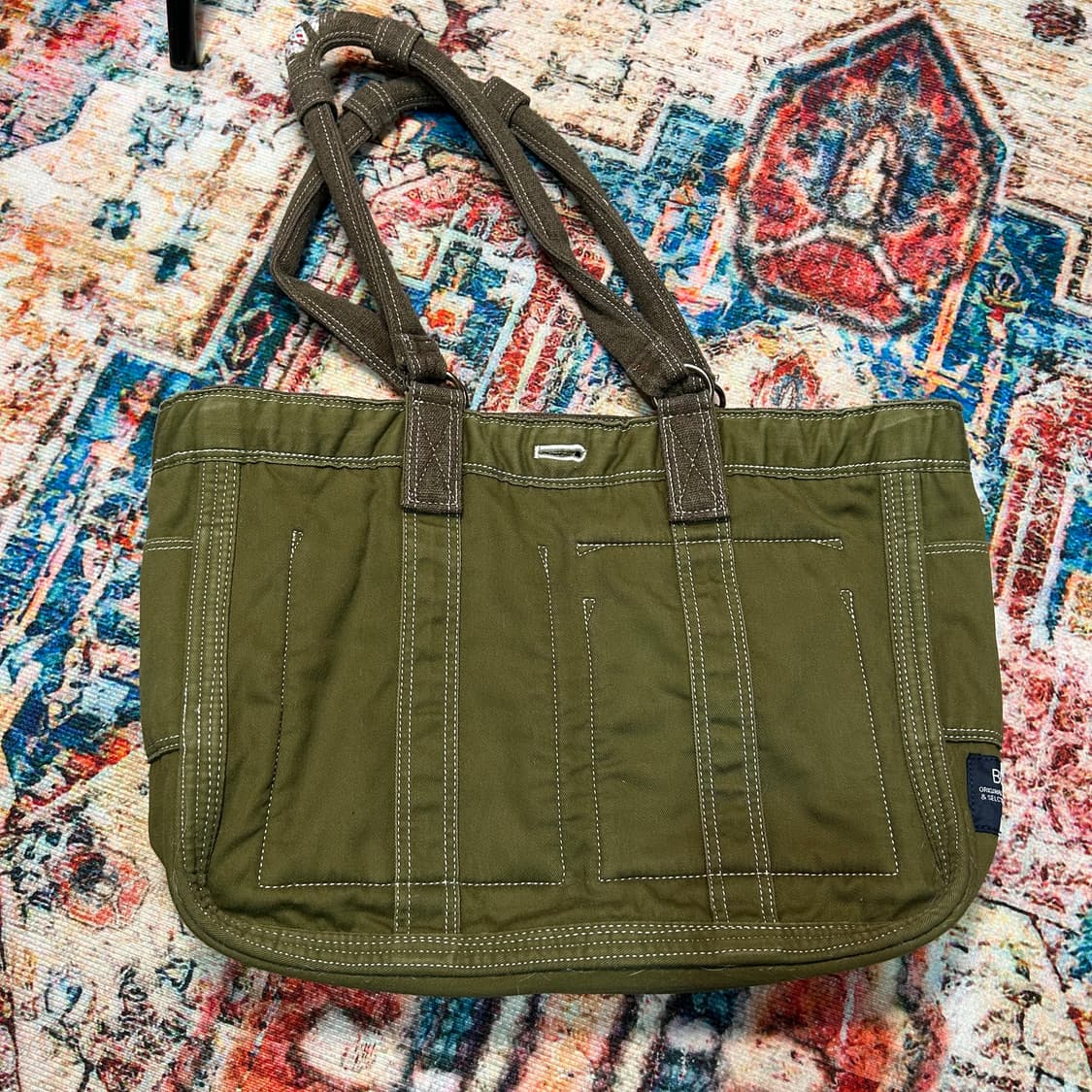 [OS] ✨유일매물✨ 요시다 포터x맨즈 맬로즈 리버시블 울 핸드백 상품이미지4