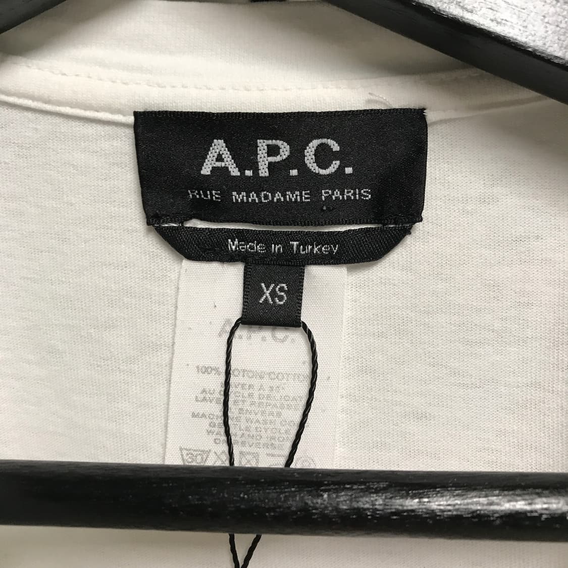 APC 아페쎄 화이트 반팔 티셔츠 XS(W) 상품이미지5
