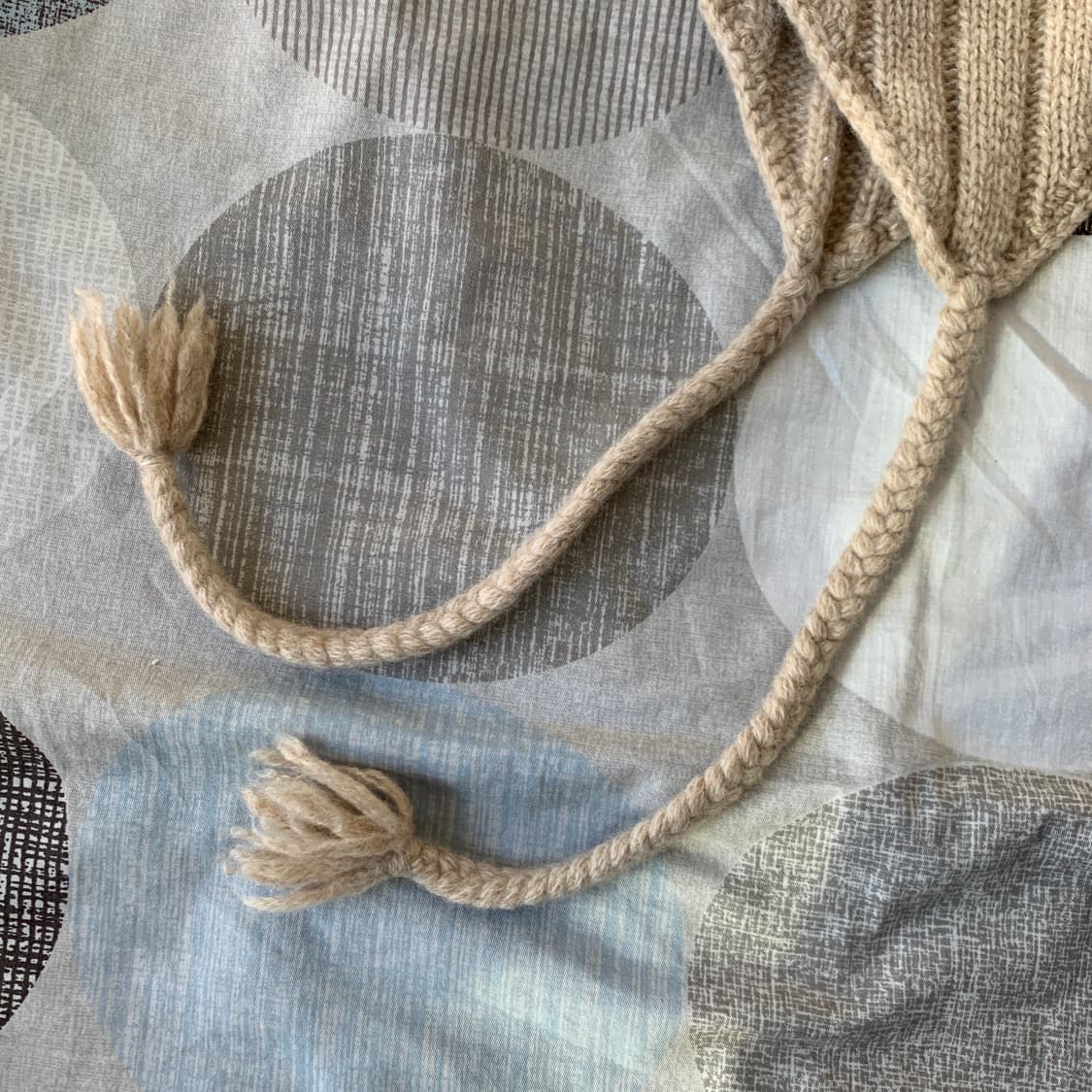 버튼 이어플랩 비니 상품이미지5