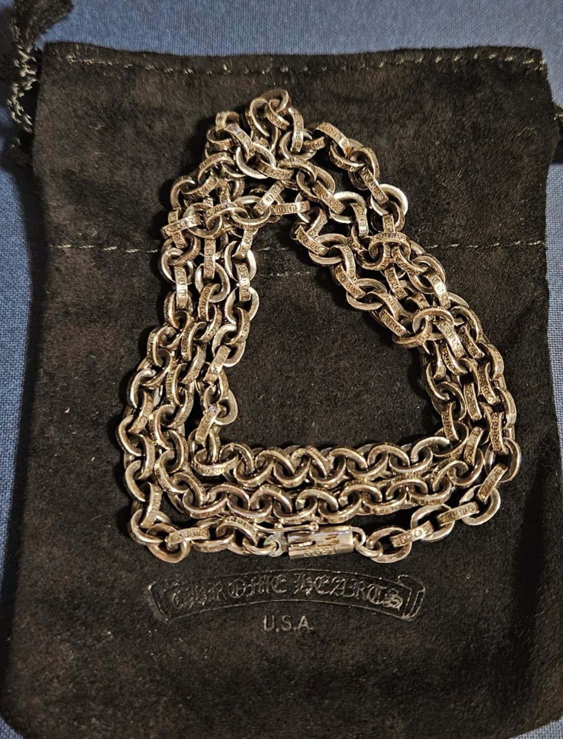 크롬하츠 페이퍼 체인 목걸이 새상품 (24인치) 상품이미지2