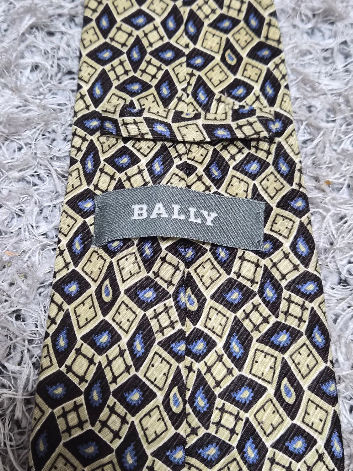 발리Bally 빈티지 패턴 넥타이 Free - N36 상품이미지4