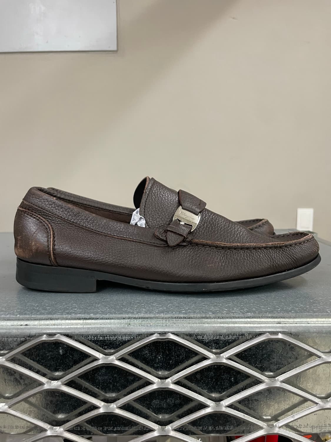 페리가모 브라운 로퍼 US9 상품이미지4