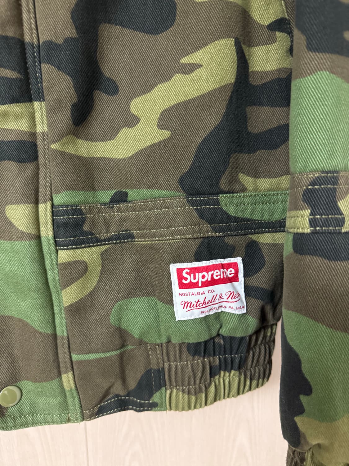 슈프림 미첼네스 카모자켓 xl 상품이미지3