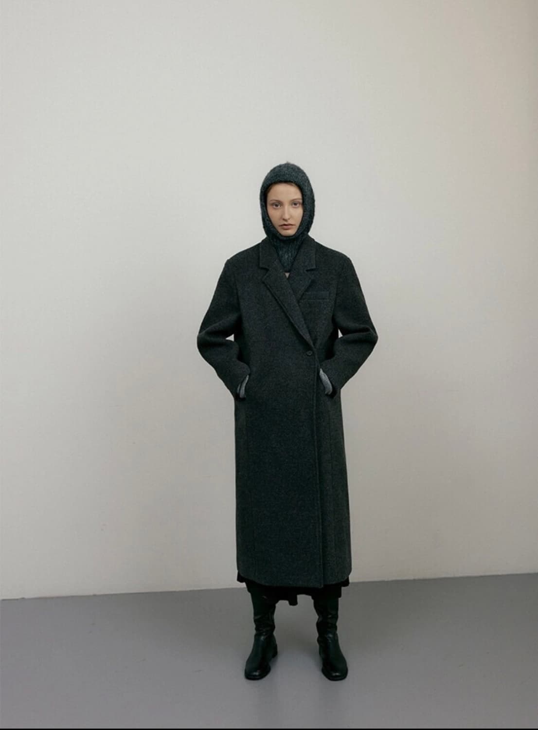 아워코모스 993 bustier set double wool coat 상품이미지3