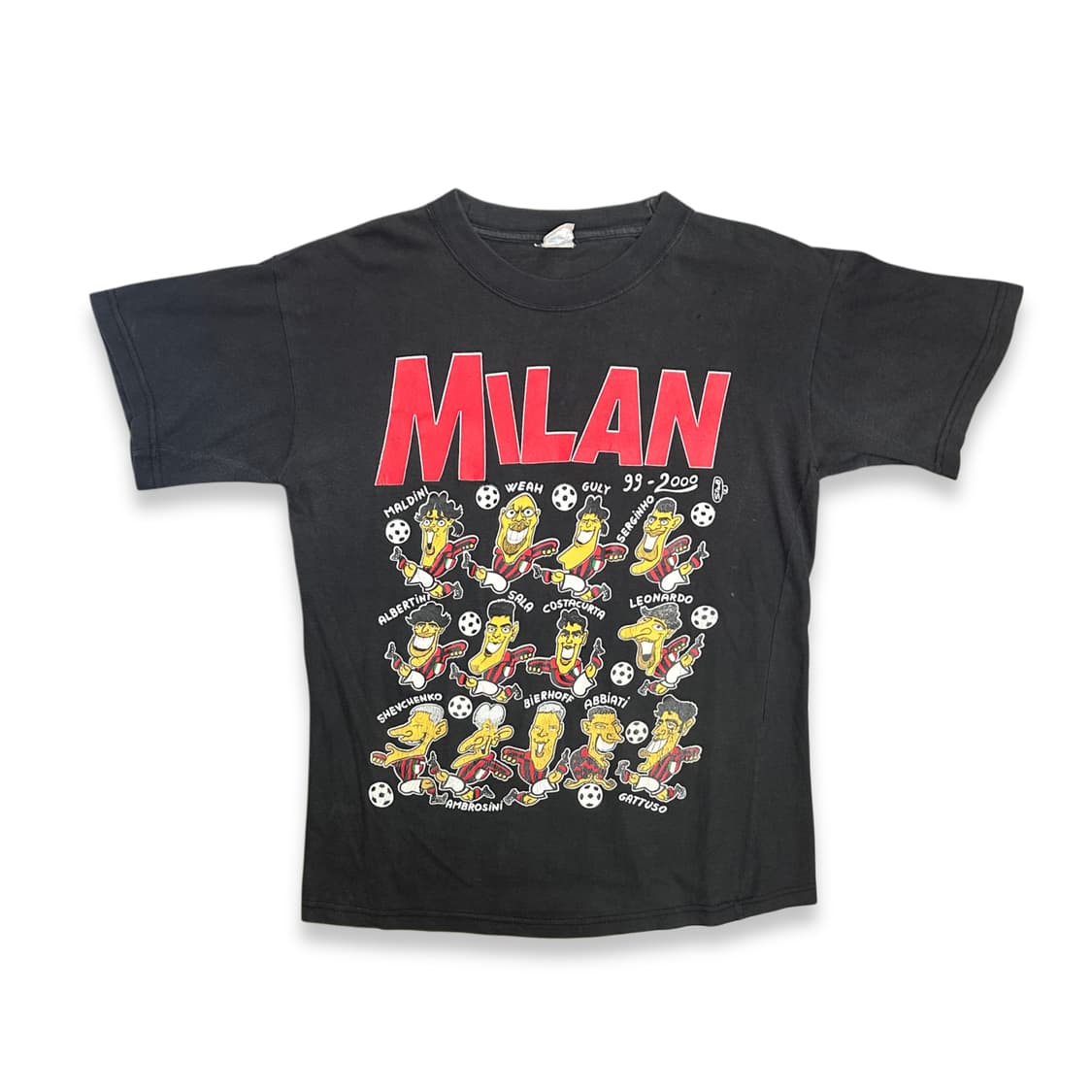 2000' AC MILAN 스쿼드 티셔츠 L 상품이미지1