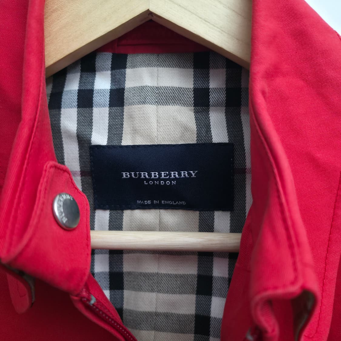 [XS] 버버리 노바 체크 레드 자켓 상품이미지5