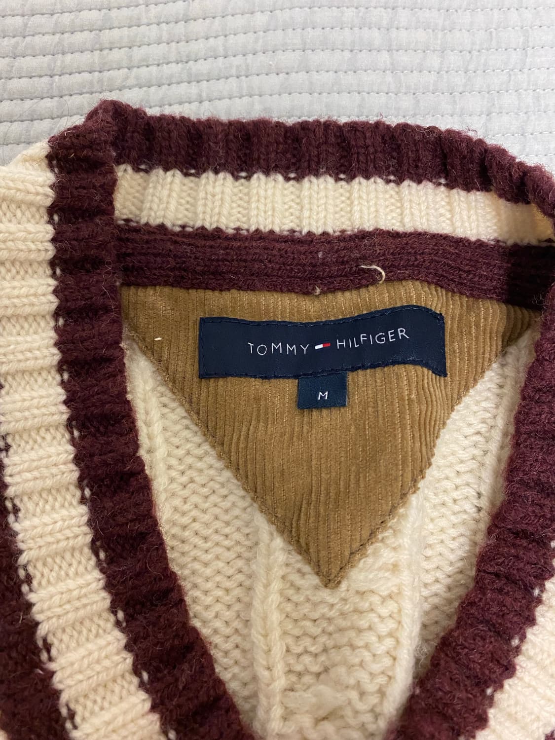 [M] 타미힐피거 크리켓 꽈배기 케이블 니트(아이보리) 상품이미지3