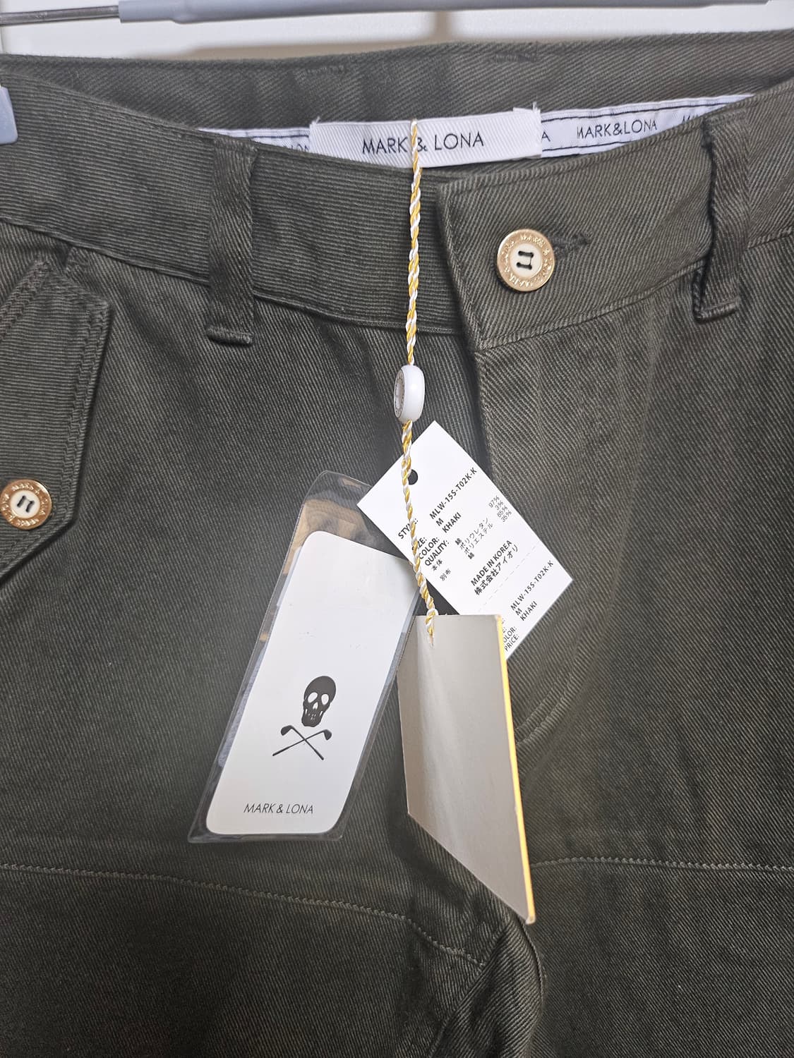 MARK&LONA 마크앤로나 여성 카키색 바지 M 새상품 상품이미지2
